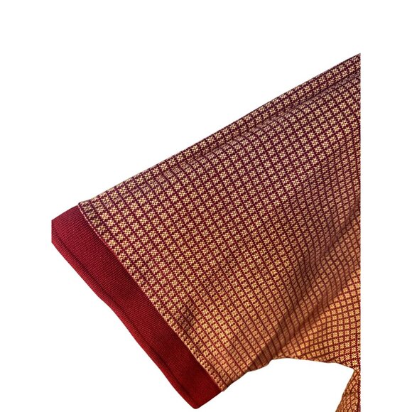 Masters Golf Clubhouse Collection Men's Polo Shirt L Burgundy Masters Golf Logo - Picture 5 of 7